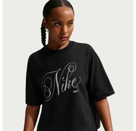 Жіноча футболка NIKE W NSW SS TEE BOXY SCRIPT IH7607-010