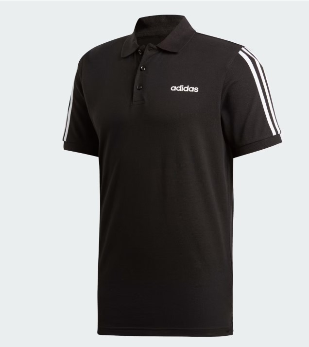 Поло чоловіче Adidas 3-Stripes Black EJ0927