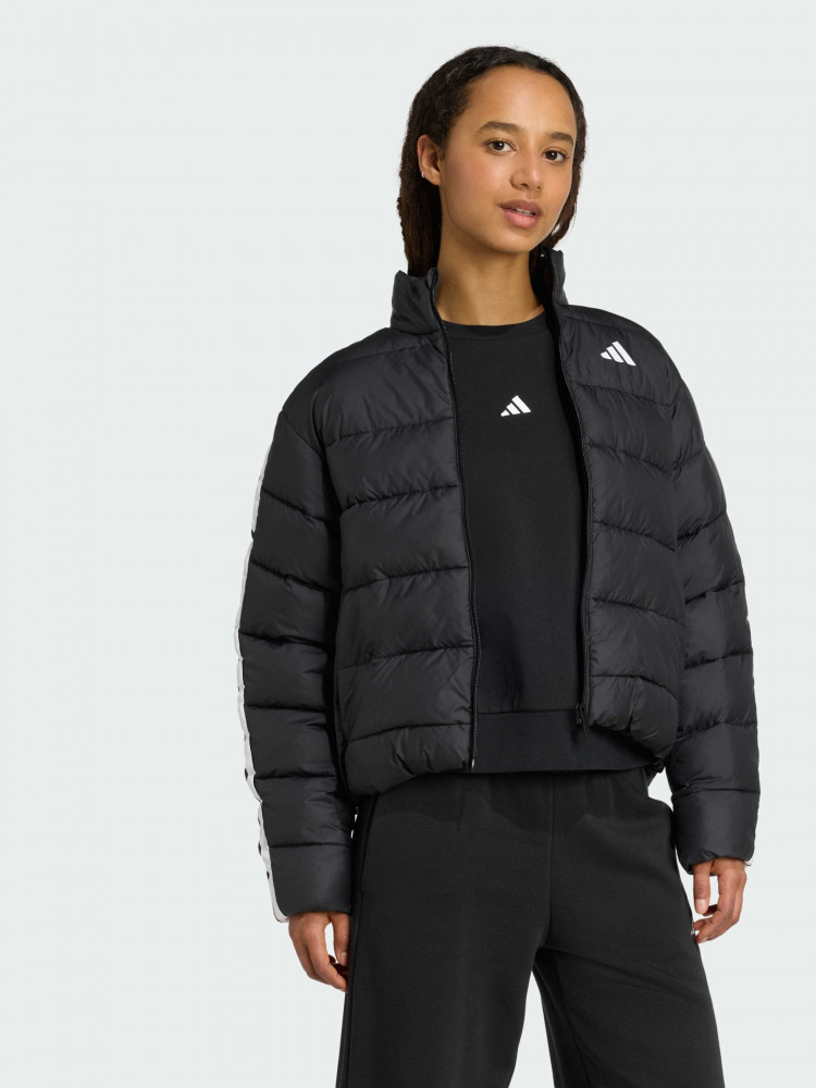 Жіноча чорна куртка Adidas Essentials Climawarm 3-Stripes JM8421_image_4