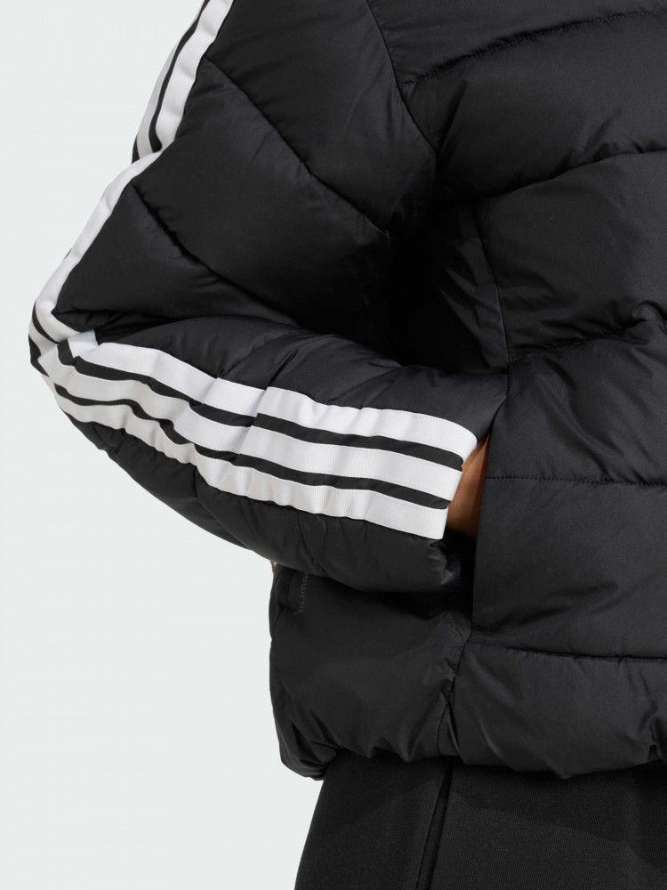 Жіноча чорна куртка Adidas Essentials Climawarm 3-Stripes JM8421_image_3