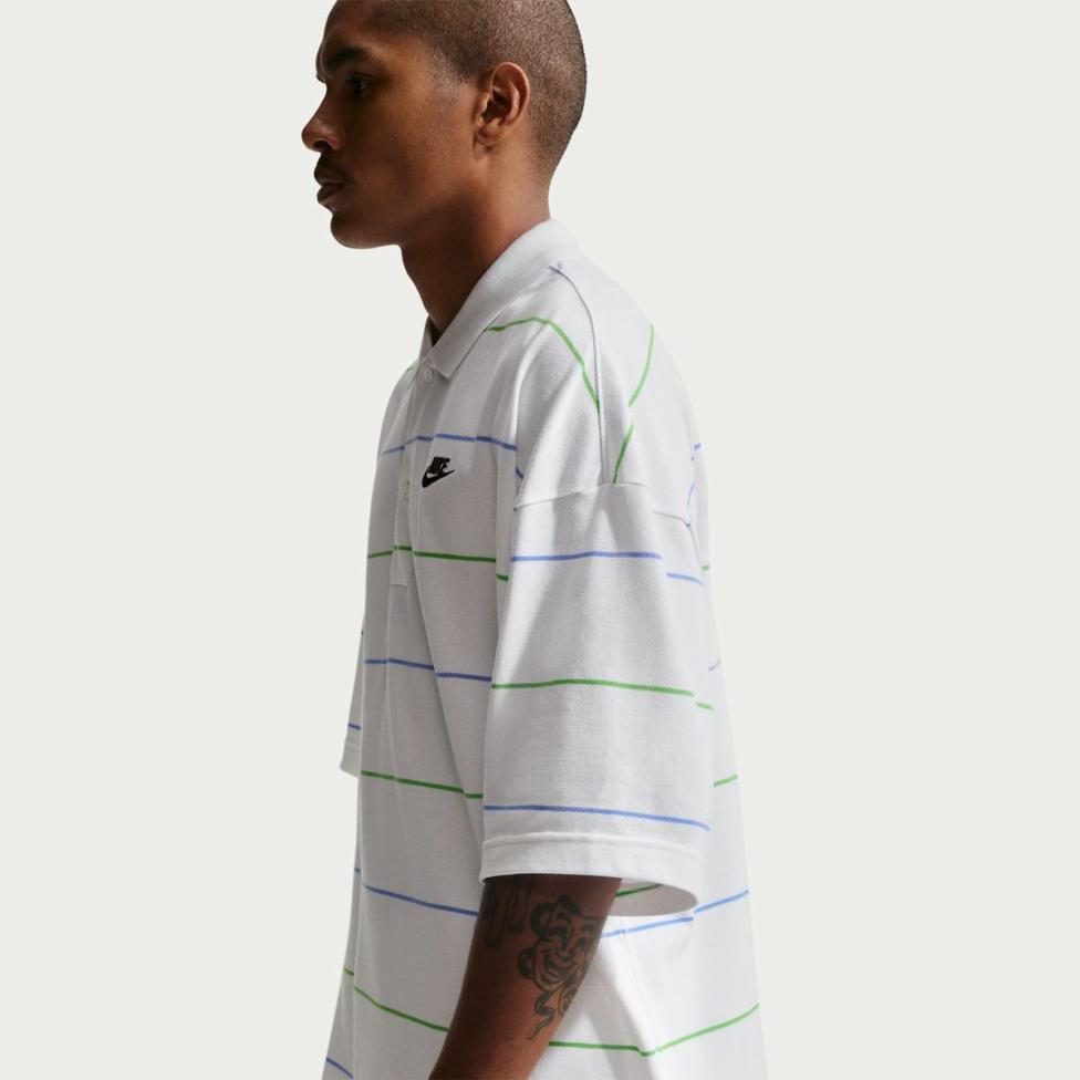 Чоловіче поло NIKE M NK CLUB OS STRIPE POLO IF0736-100