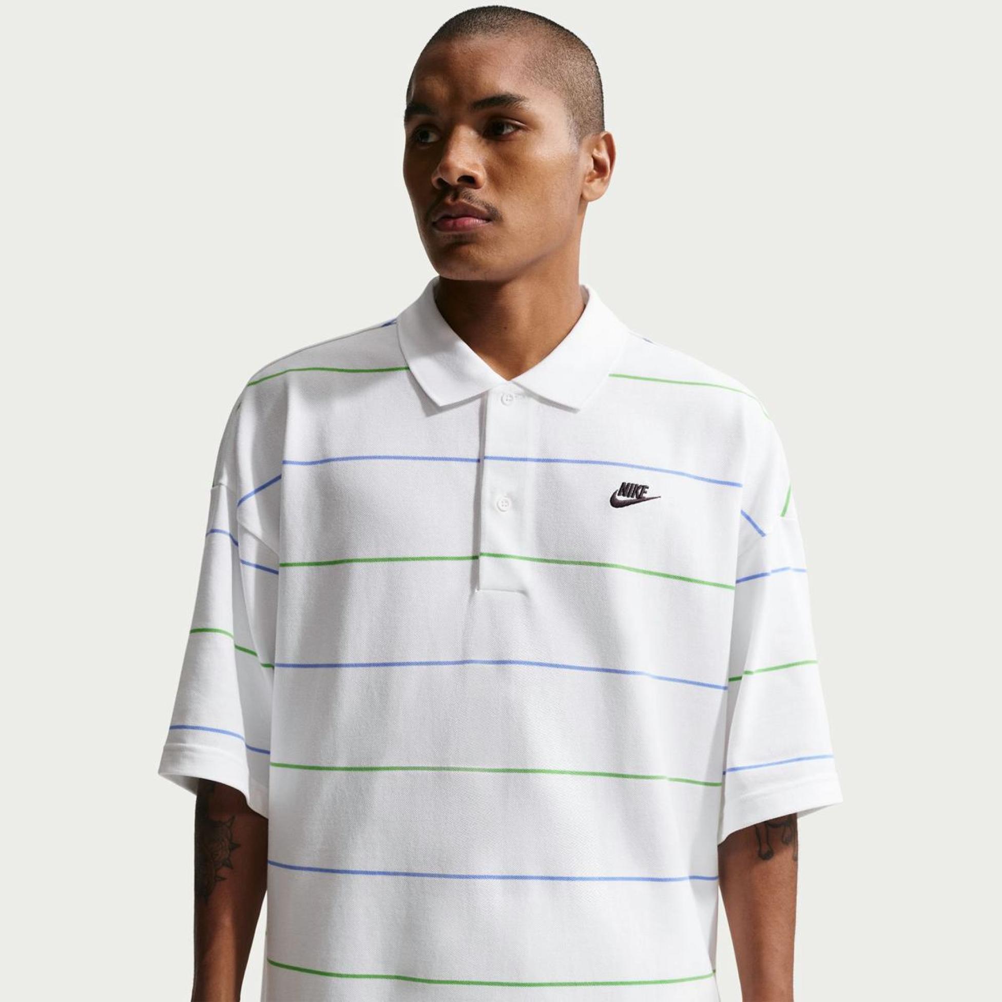 Чоловіче поло NIKE M NK CLUB OS STRIPE POLO IF0736-100