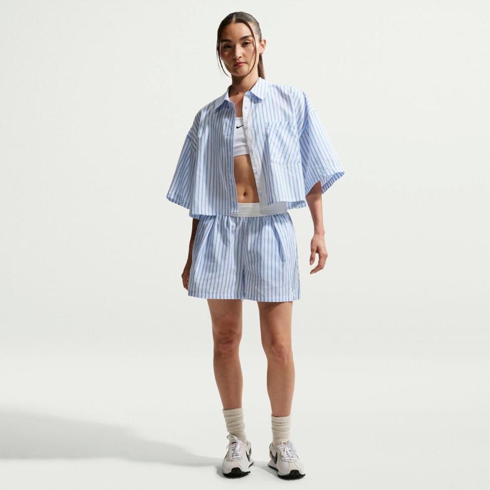 Женские шорты NIKE W NSW OFFLN WVN PPLN STRP SHRT II4230-435_image_4