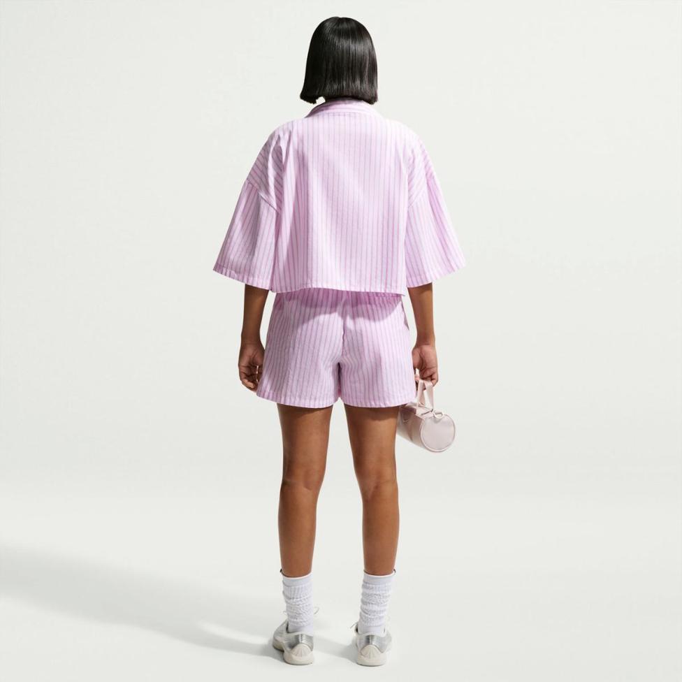 Жіноча сорочка NIKE W NSW OFFLN WVN PPLN STRP SS II4228-503_image_4