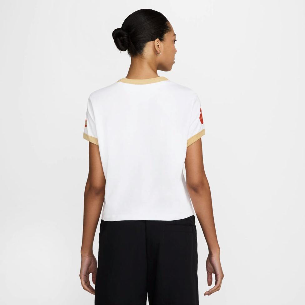 Жіноча футболка NIKE W NSW CLUB SS TEE MOTO RGR HQ1707-100