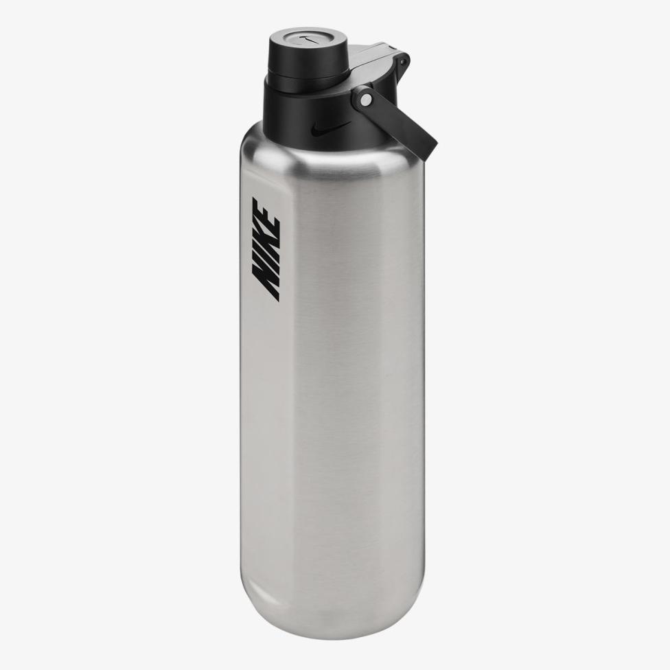 Пляшка NIKE SS RECHARGE CHUG BOTTLE 32 OZ RFSH BRUSHED STAINLESS STEEL/BLACK/BLACK 32OZ N.101.3800.953.32