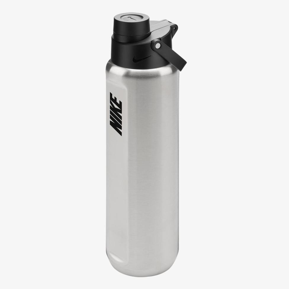 Пляшка NIKE SS RECHARGE CHUG BOTTLE 24 OZ RFSH BRUSHED STAINLESS STEEL/BLACK/BLACK 24OZ N.101.3799.953.24