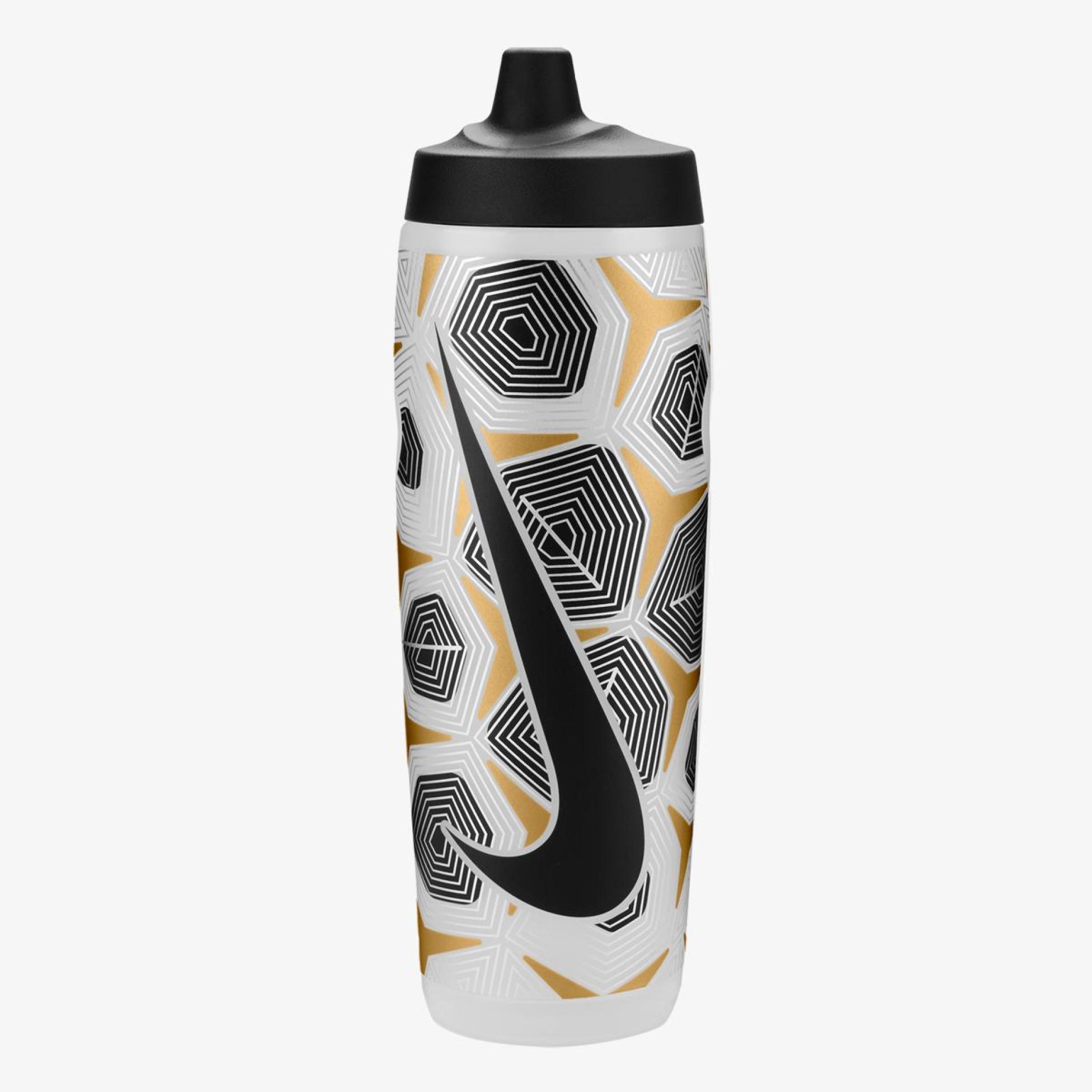 Пляшка NIKE REFUEL BOTTLE 24 OZ GRAPHIC CLEAR/BLACK/FLT GOLD/FLT SILVER/BLACK 24OZ N.100.9956.934.24
