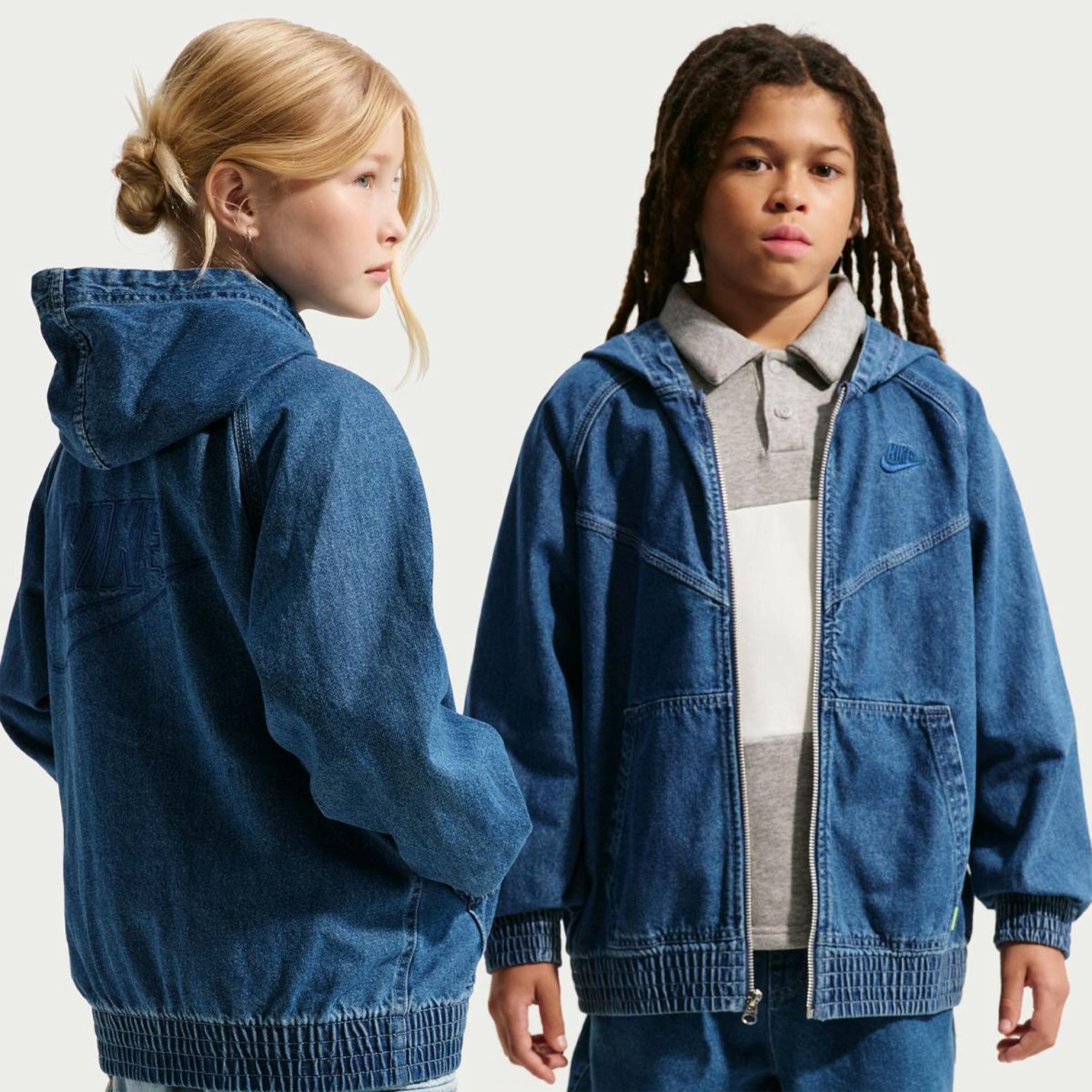 Дитяча толстовка NIKE K NSW WR DENIM FZ JACKET IF2306-435