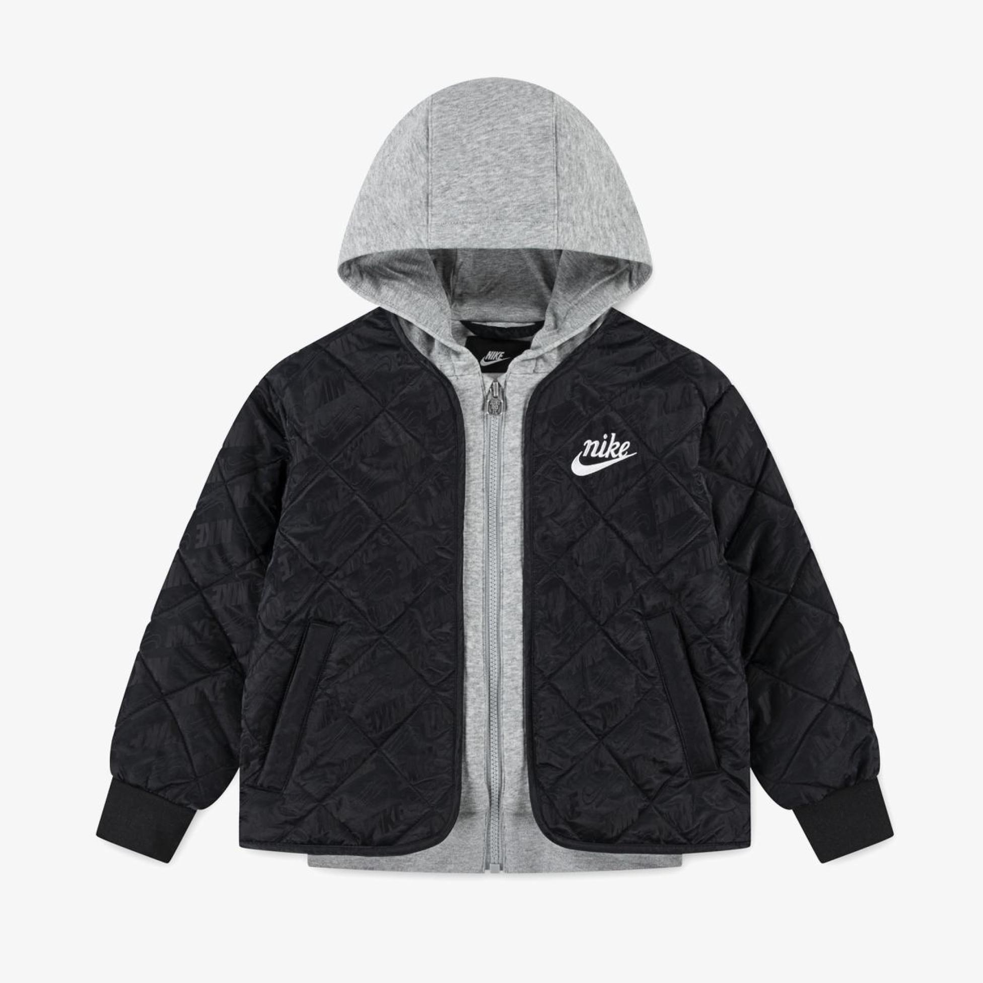 Дитяча куртка NIKE NKN FLEECE HOODED QUILT JACKET 86N071-023