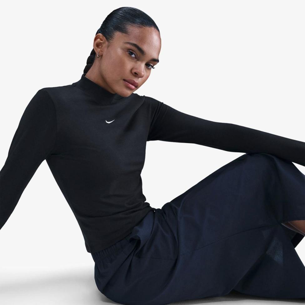 Жіноча футболка NIKE W NSW NK CHLL KNT MOCK TEE HV5027-011_image_3