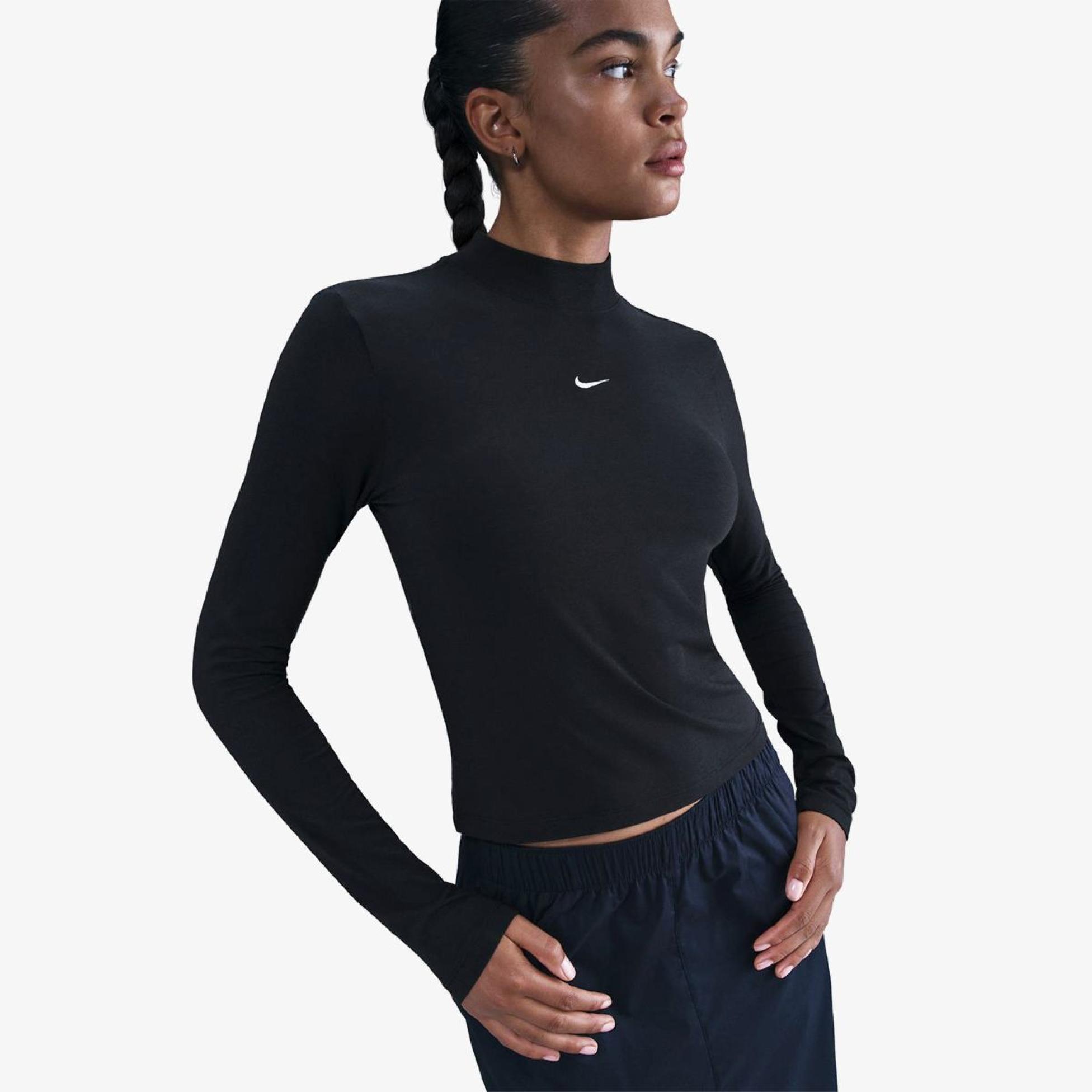 Жіноча футболка NIKE W NSW NK CHLL KNT MOCK TEE HV5027-011