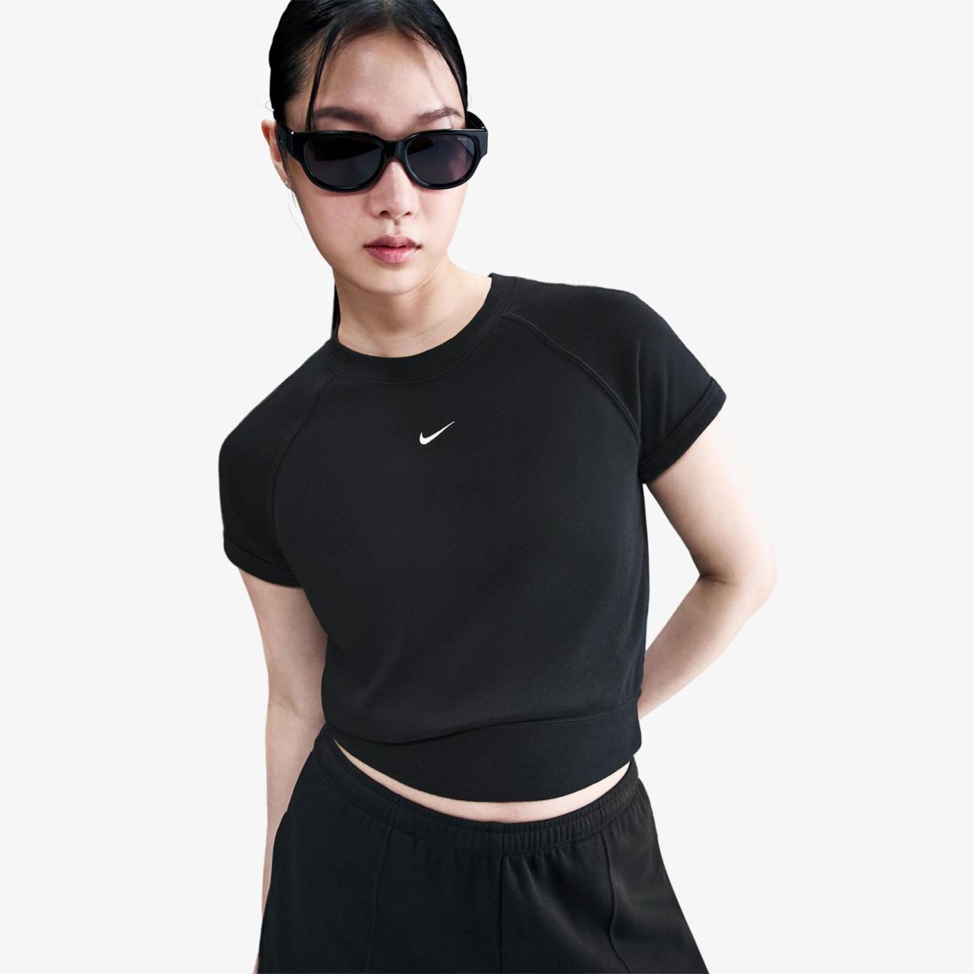 Жіноча футболка NIKE W NSW NK CHLL FT SS TOP HM6970-010