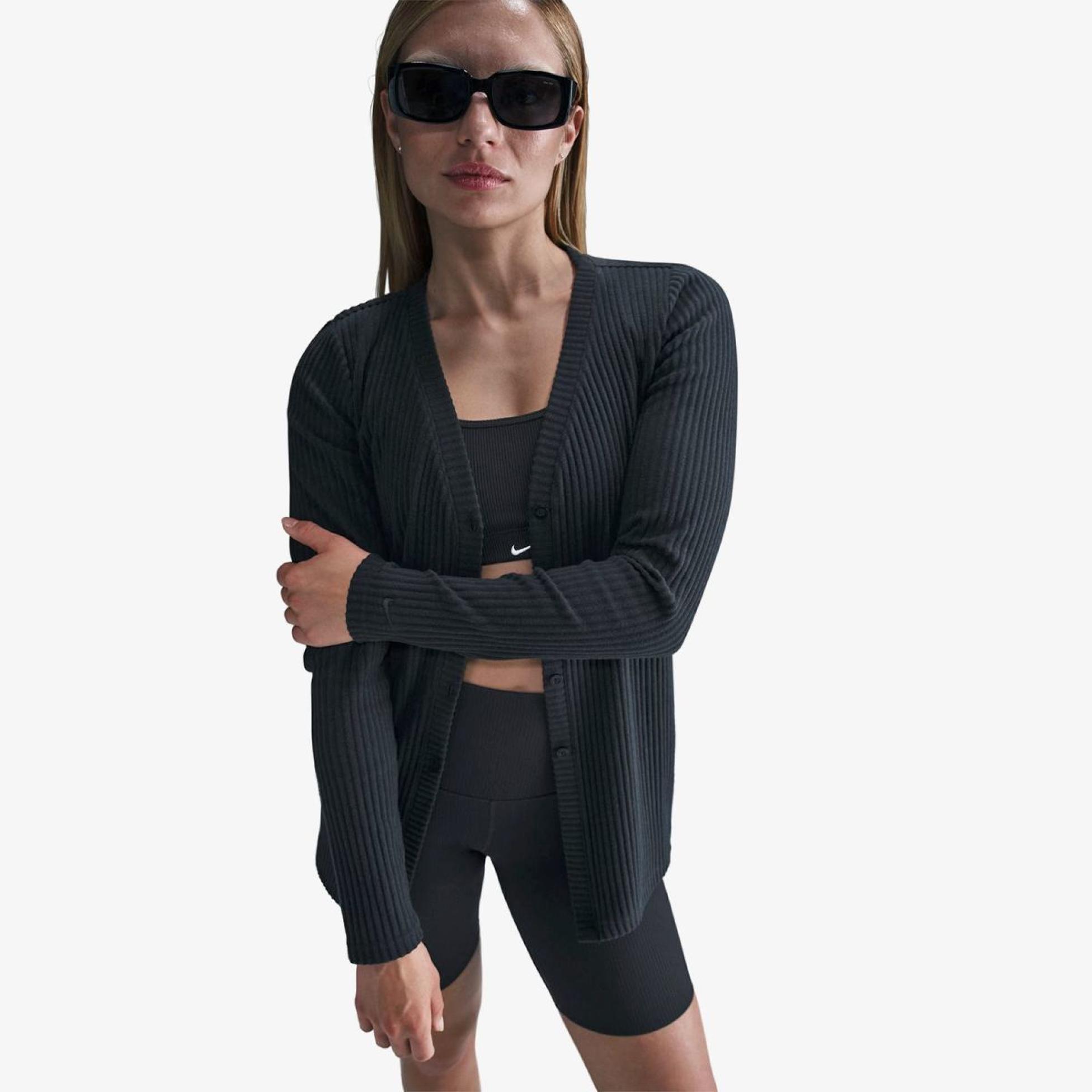 Жіноча толстовка NIKE W NSW NK CHLL KNT RIB CARDIGAN HJ1242-010