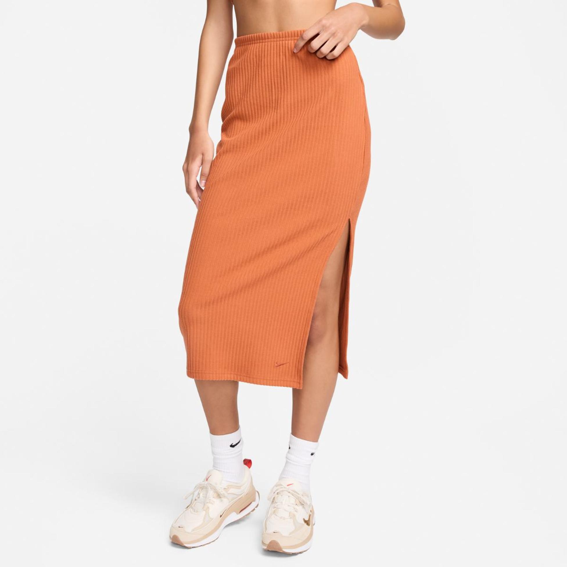 Жіноча спідниця NIKE W NSW NK CHLL KNT RIB MD SKIRT FQ1636-825