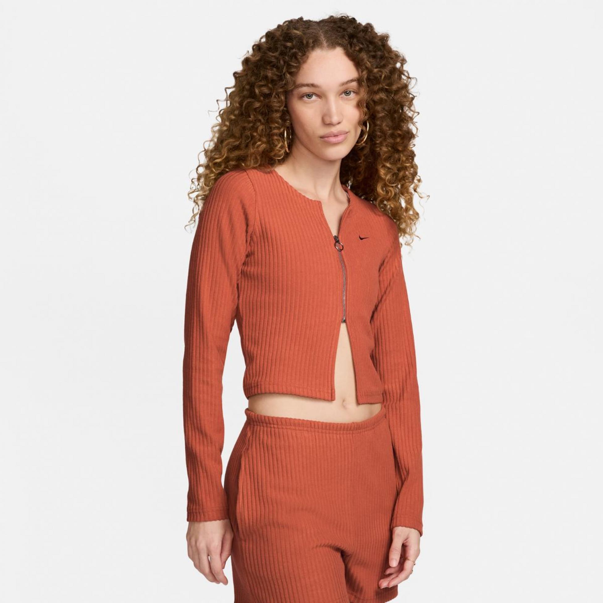 Жіноча толстовка NIKE W NSW CHLL KNT RIB FZ CRDGN FN3682-825