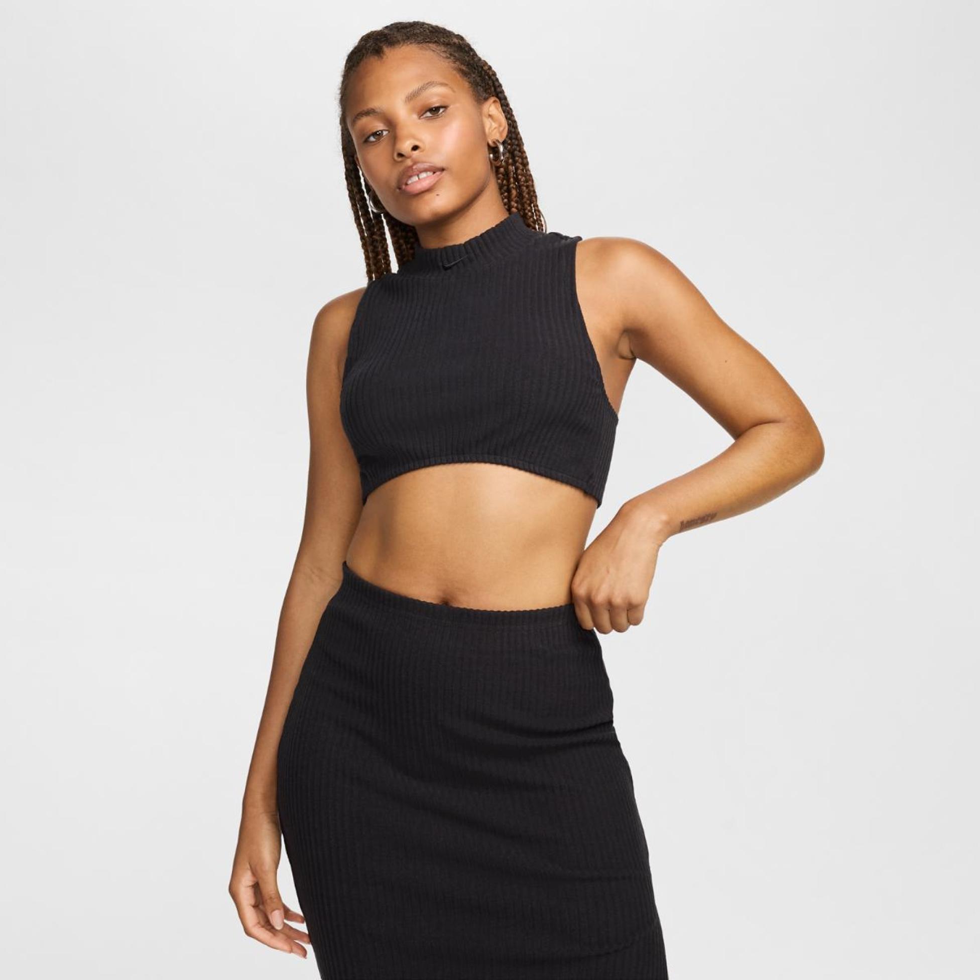Жіноча майка NIKE W NSW CHLL KNT RIB CRP TNK FN3677-010