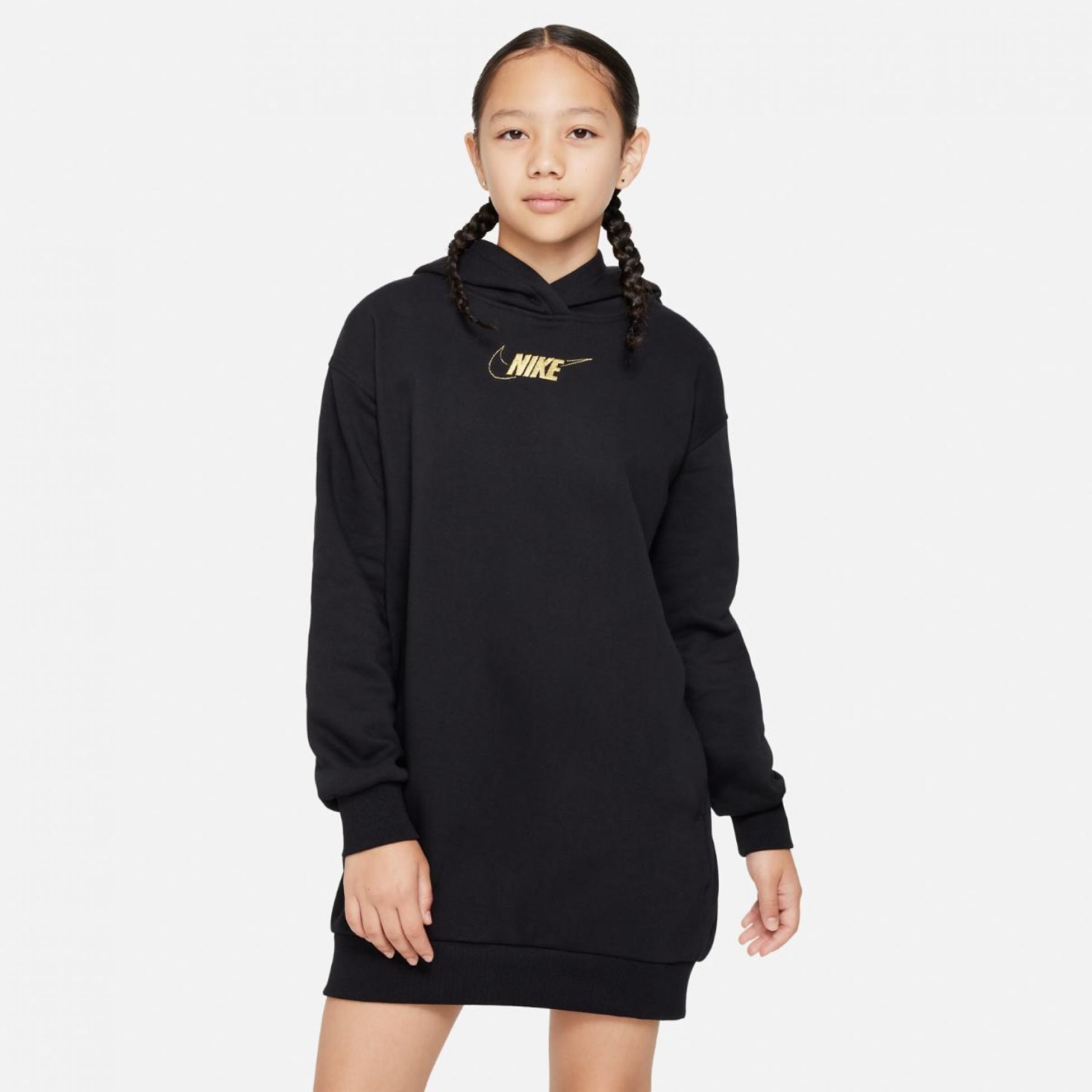 Дитяча сукня NIKE G NSW CLUB FLC HDY DRSS SHNE FJ6165-010