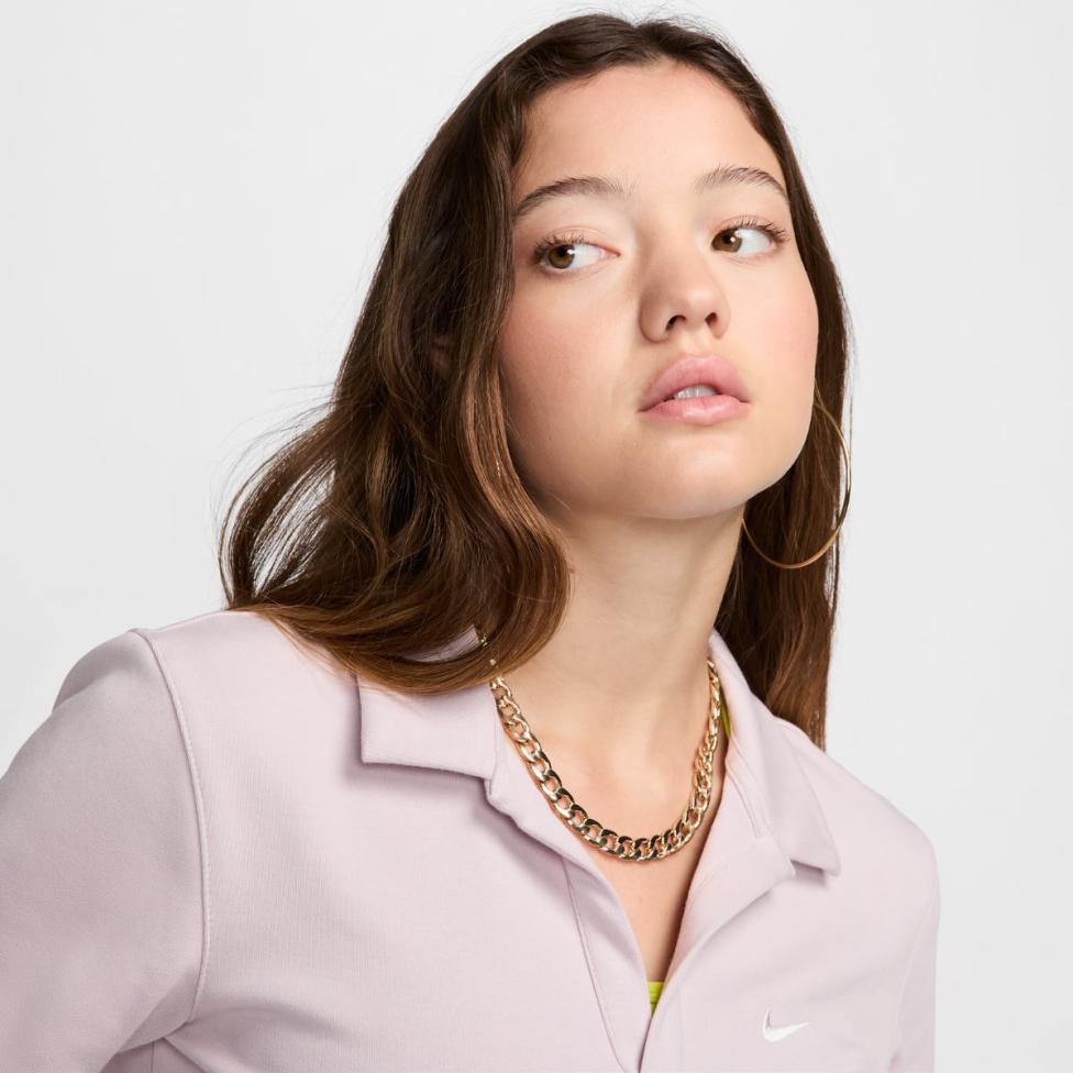 Жіноче поло NIKE W NSW ESSNTL SS POLO CRP TOP DV7884-019_image_3