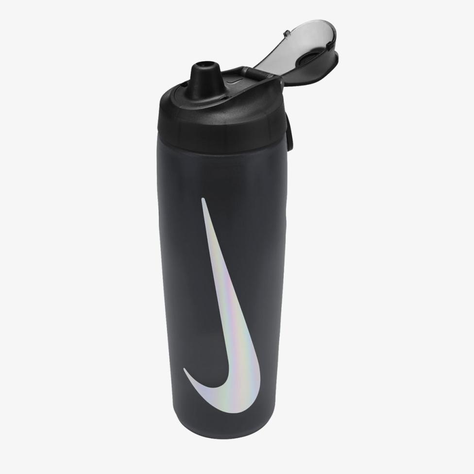 Пляшка NIKE REFUEL BOTTLE LOCKING LID 24 OZ ANTHRACITE/BLACK/SILVER IRIDESCENT 24OZ N.100.7668.054.24
