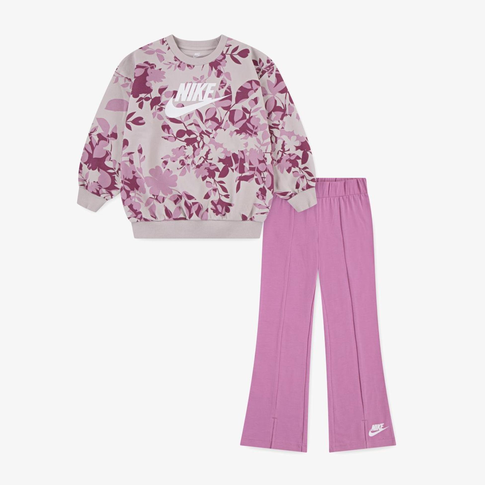 Дитячий костюм NIKE NKG FLORAL CAMO CREW LEGGING S 36N138-ACG
