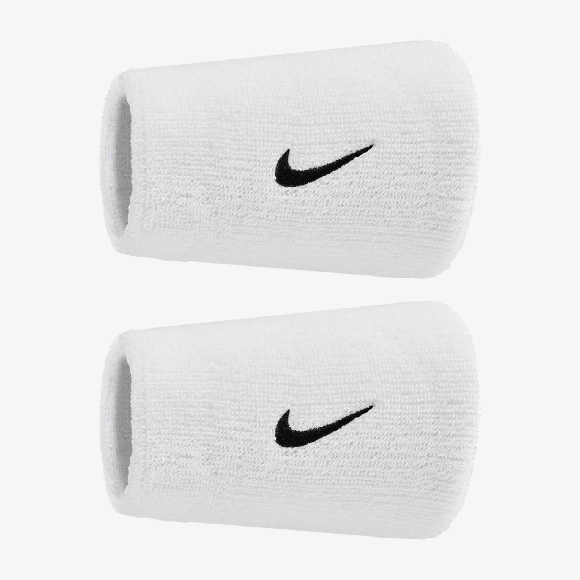 Напульсники NIKE SWOOSH CLASSIC DOUBLEWIDE WRISTBANDS 2PK WHITE/BLACK OSFM N.101.2406.101.OS
