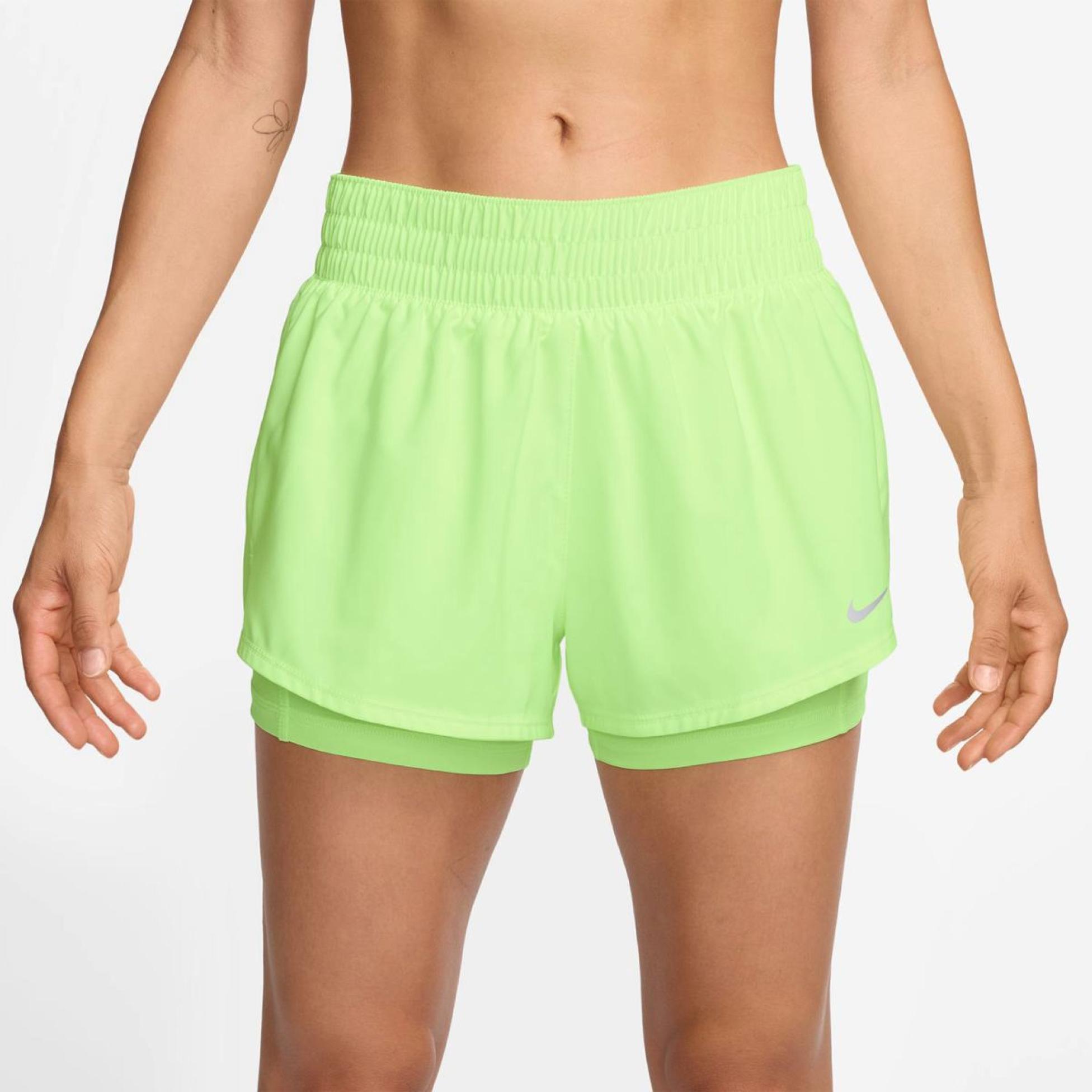 Жіночі шорти NIKE W NK ONE DF MR 3IN 2N1 SHORT DX6012-701
