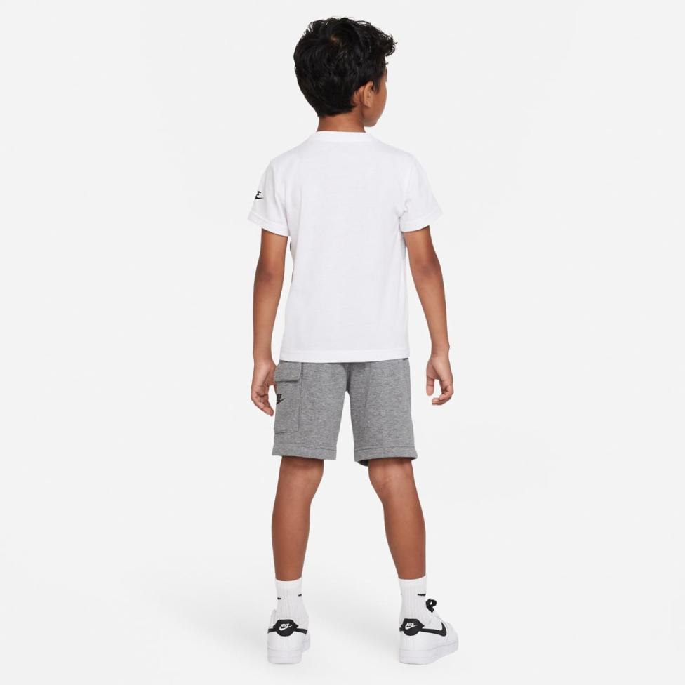 Дитячий набір: футболка, шорти NIKE NKB B NSW HBR CARGO SHORT SE / NKB B NSW HBR CARGO SHORT SE 86J213-GEH