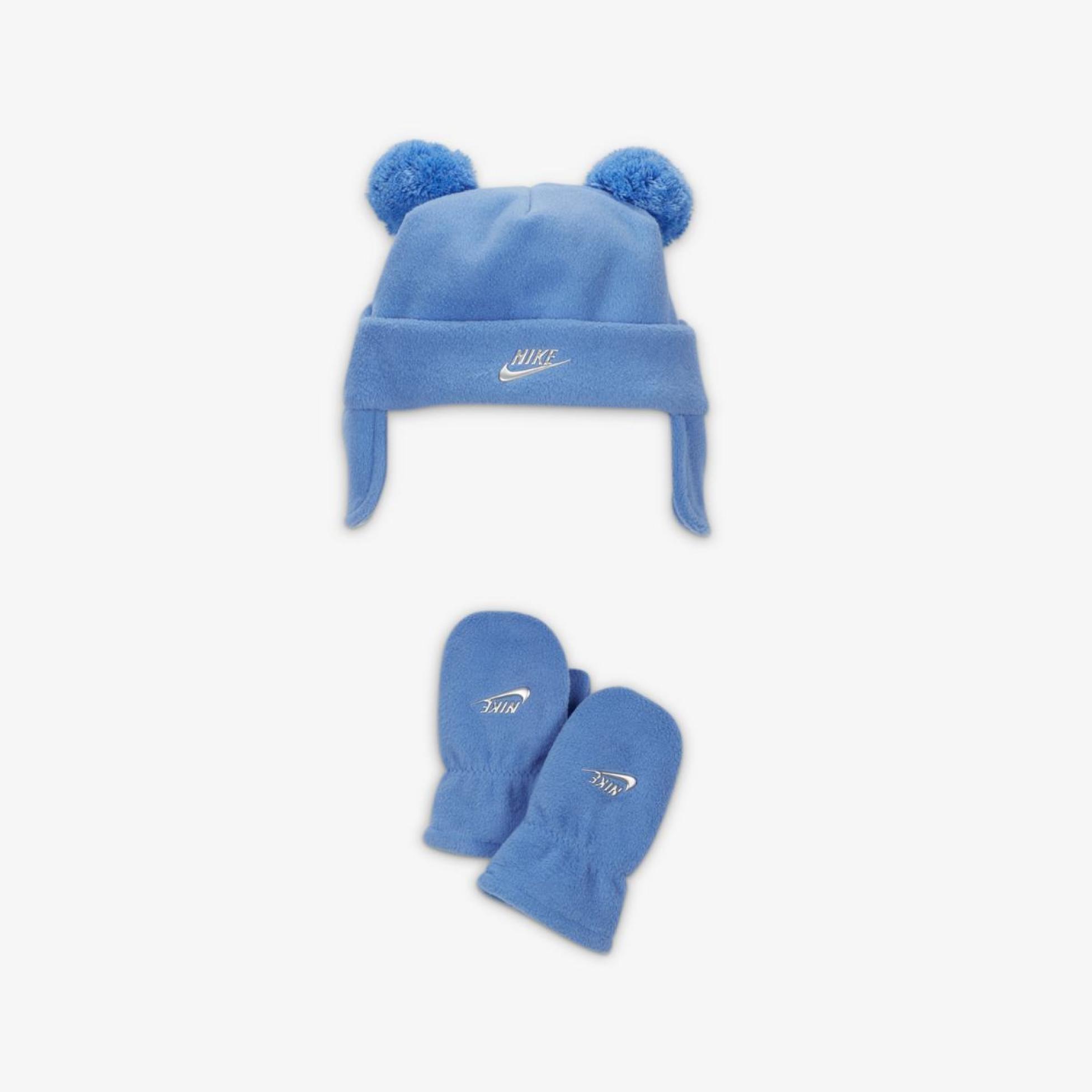 Дитячий набір: шапка, рукавички NIKE TWO-POM PEAK BABY TRAPPER 7A3065-BGZ