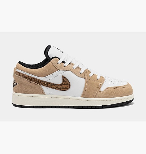 Кросівки Air Jordan 1 Low Se Brown Elephant Gs White/Brown DZ5368-201
