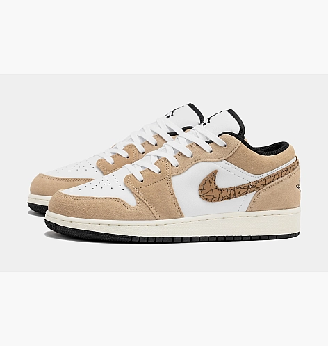 Кросівки Air Jordan 1 Low Se Brown Elephant Gs White/Brown DZ5368-201_image_5